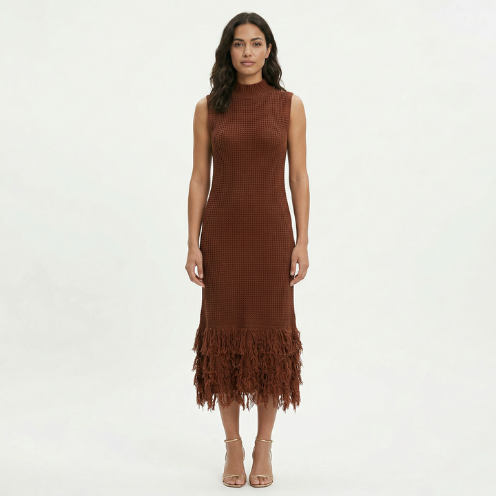 Robe Midi Soirée Sans Manches