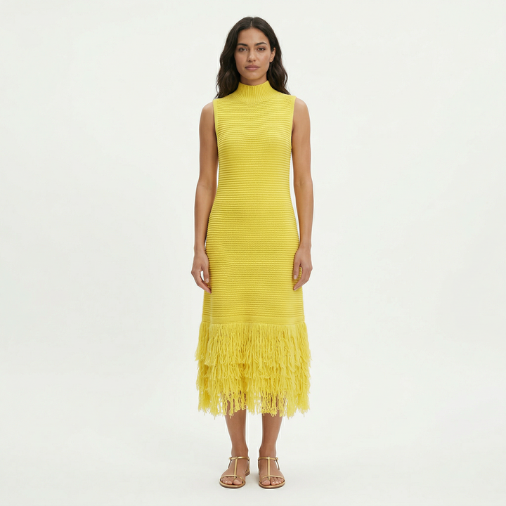 Robe Midi Soirée Sans Manches