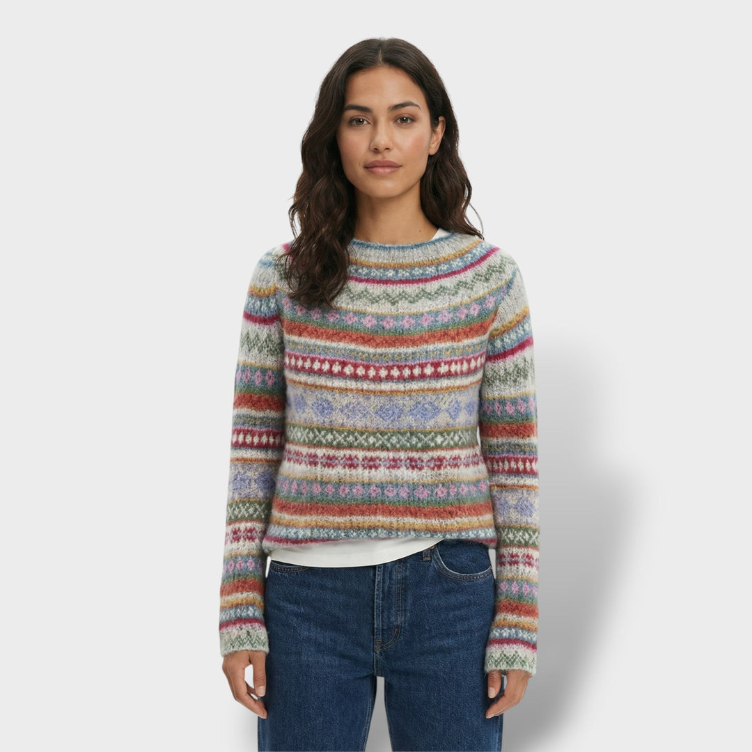 Pull Vintage Femme Col Rond