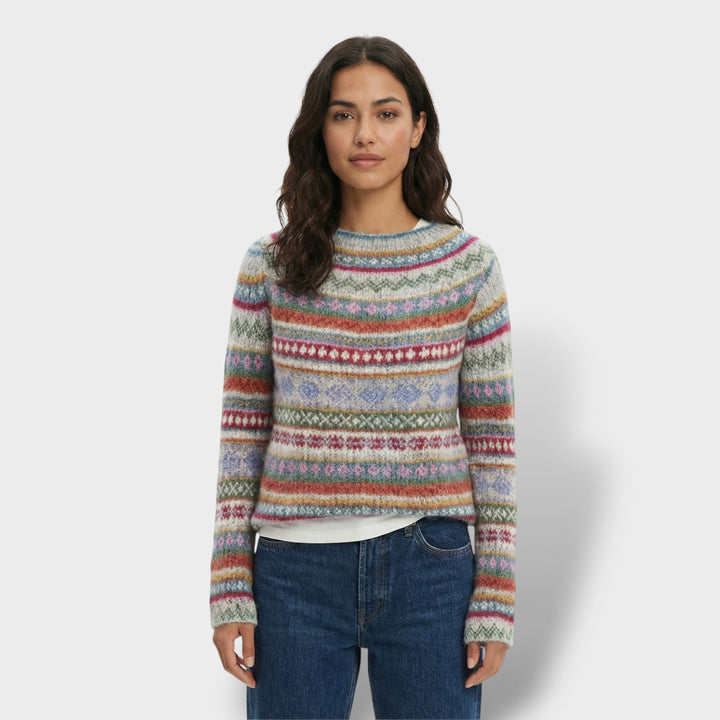 Pull Vintage Femme Col Rond