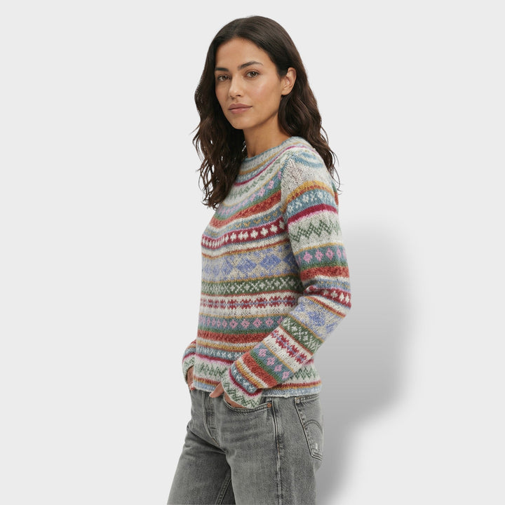 Pull Vintage Femme Col Rond