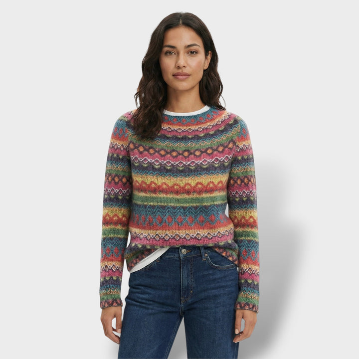 Pull Vintage Femme Col Rond