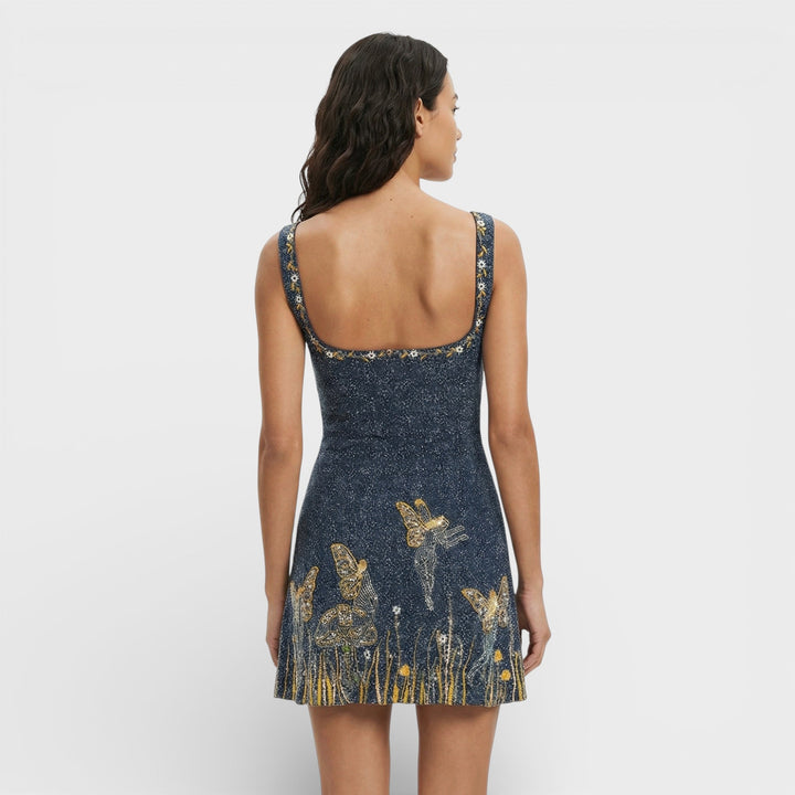 Robe Mini Brillante Soirée Femme