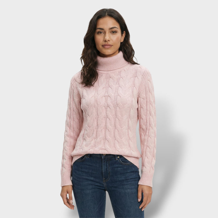 Pull Col Haut Ajusté Femme