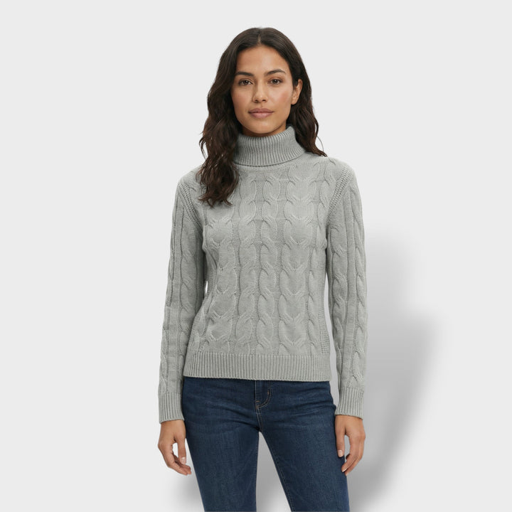 Pull Col Haut Ajusté Femme