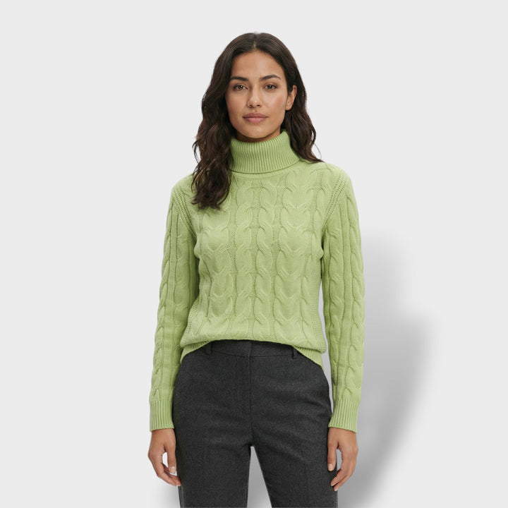 Pull Col Haut Ajusté Femme