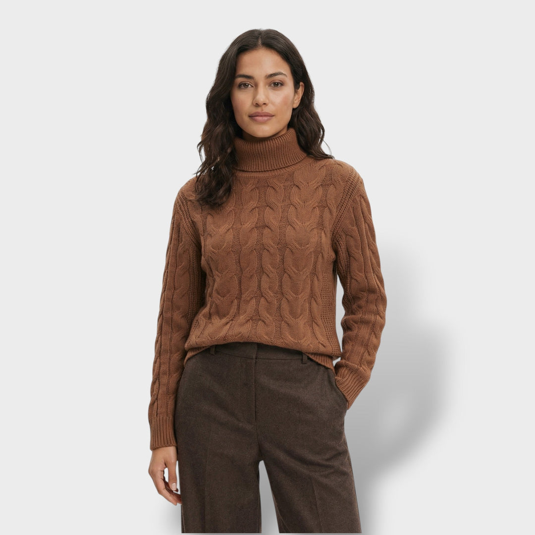 Pull Col Haut Ajusté Femme