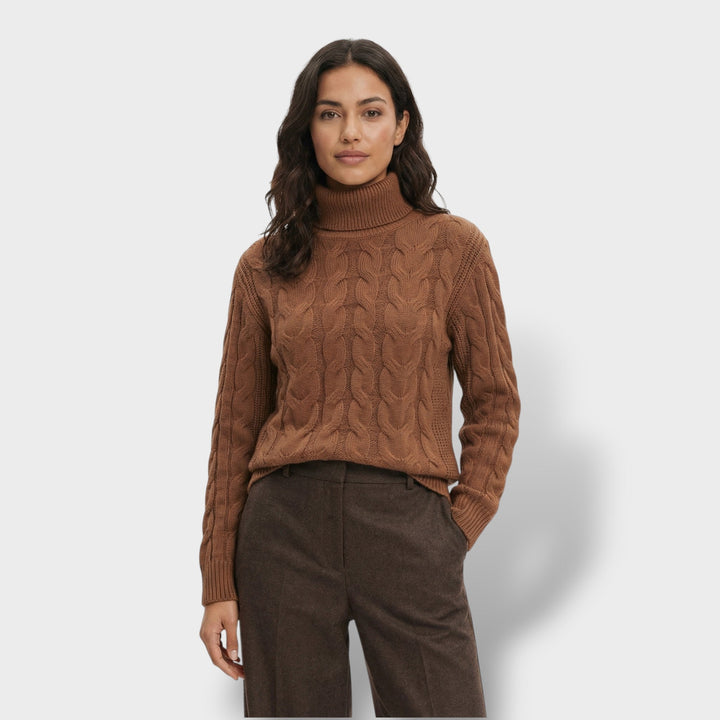 Pull Col Haut Ajusté Femme