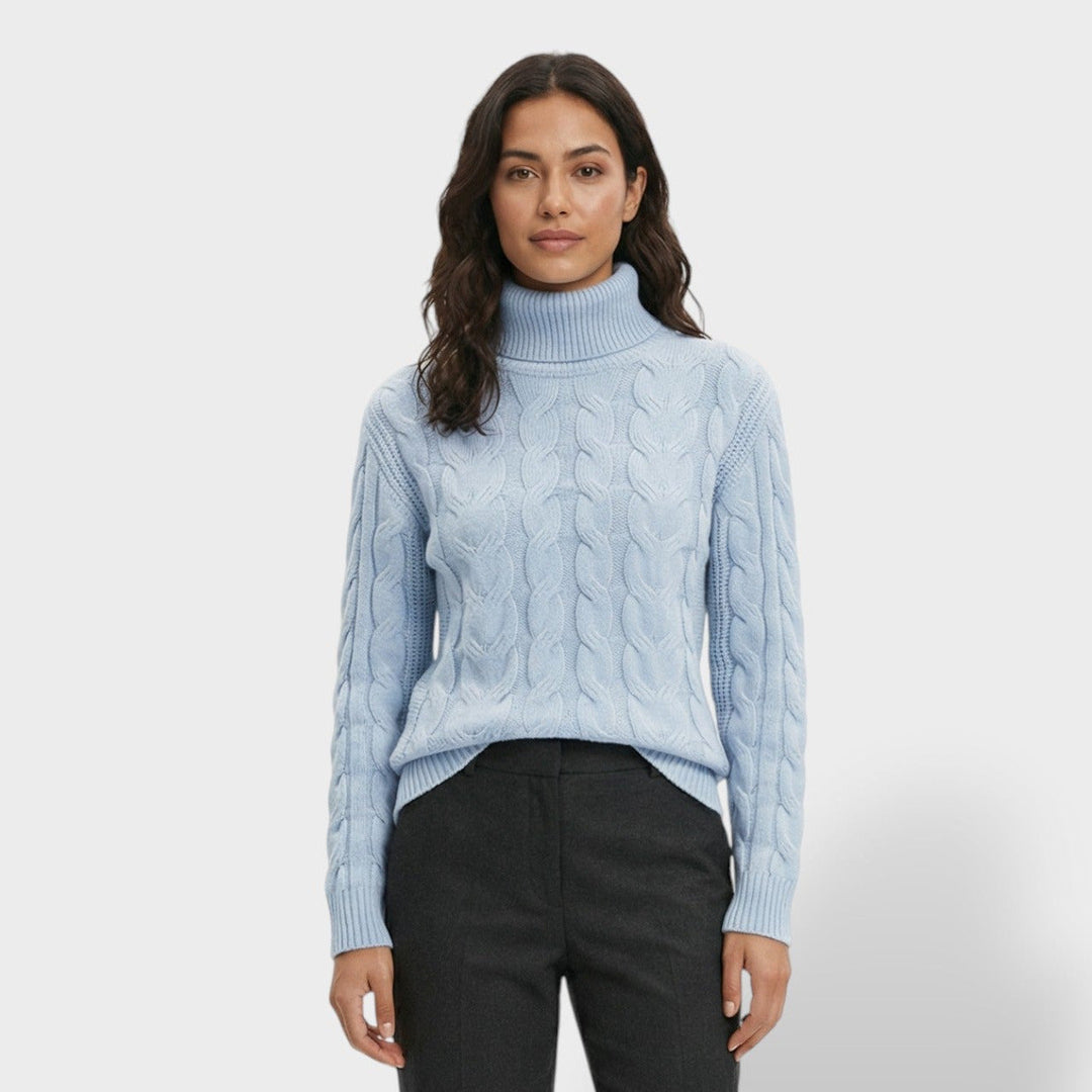 Pull Col Haut Ajusté Femme