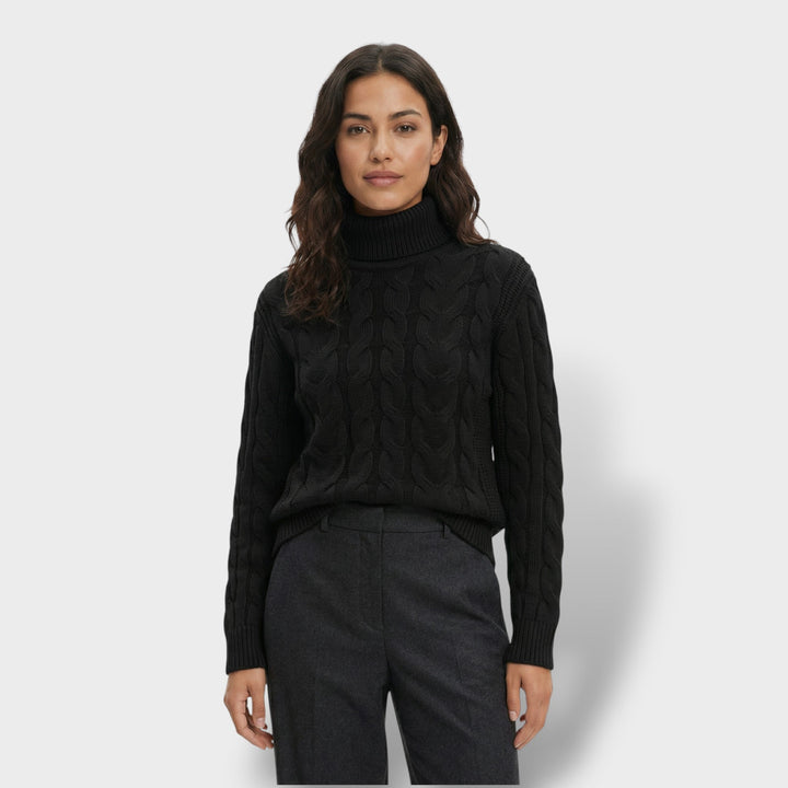 Pull Col Haut Ajusté Femme