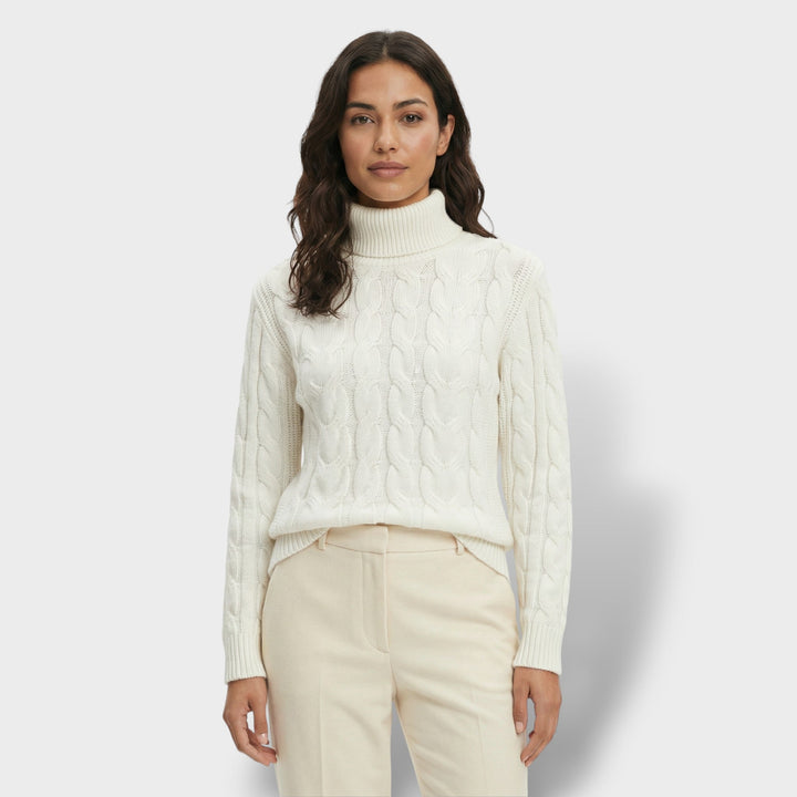 Pull Col Haut Ajusté Femme