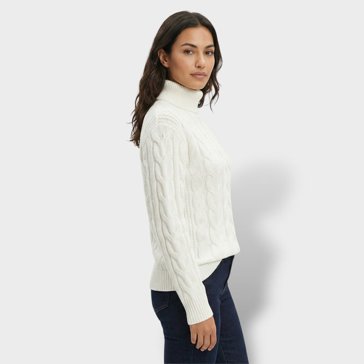 Pull Col Haut Ajusté Femme