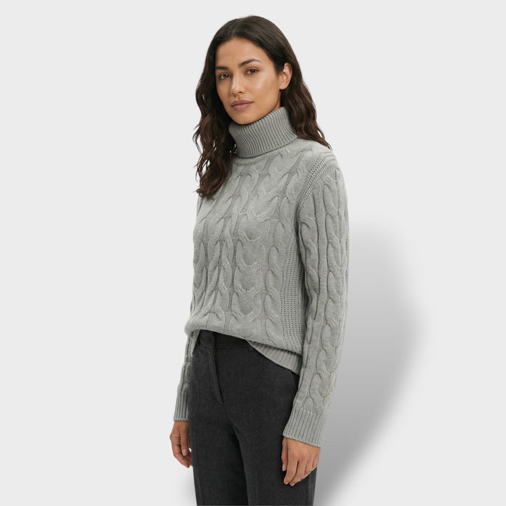 Pull Col Haut Ajusté Femme
