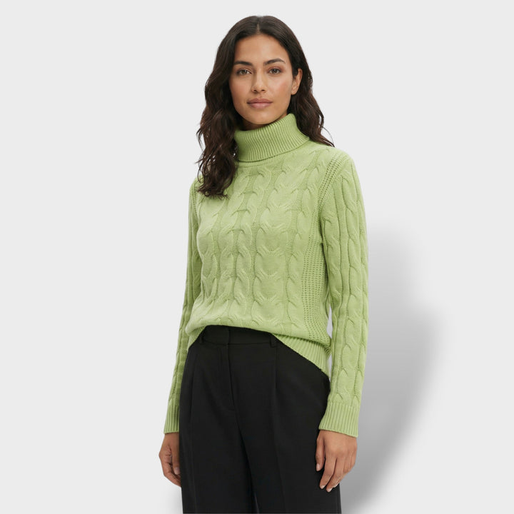 Pull Col Haut Ajusté Femme