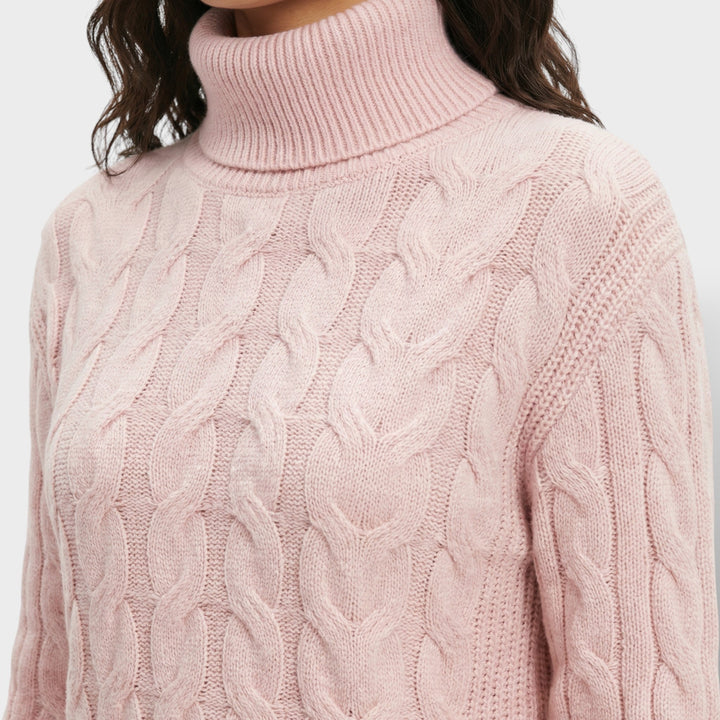 Pull Col Haut Ajusté Femme