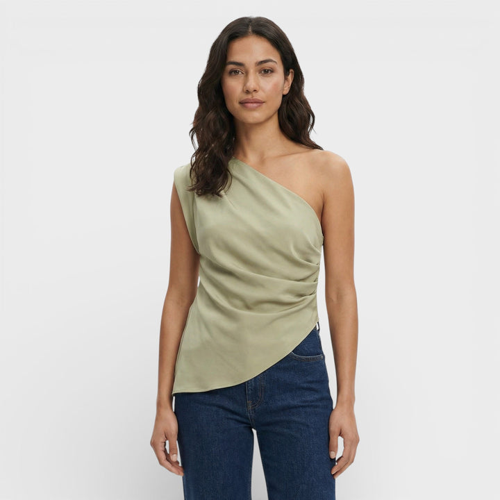 Top Asymétrique Épaules Dénudées Femme