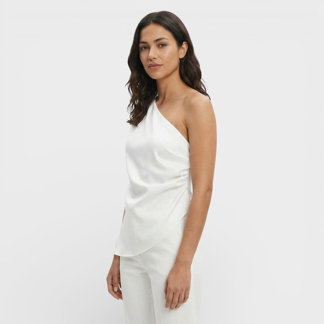 Top Asymétrique Épaules Dénudées Femme