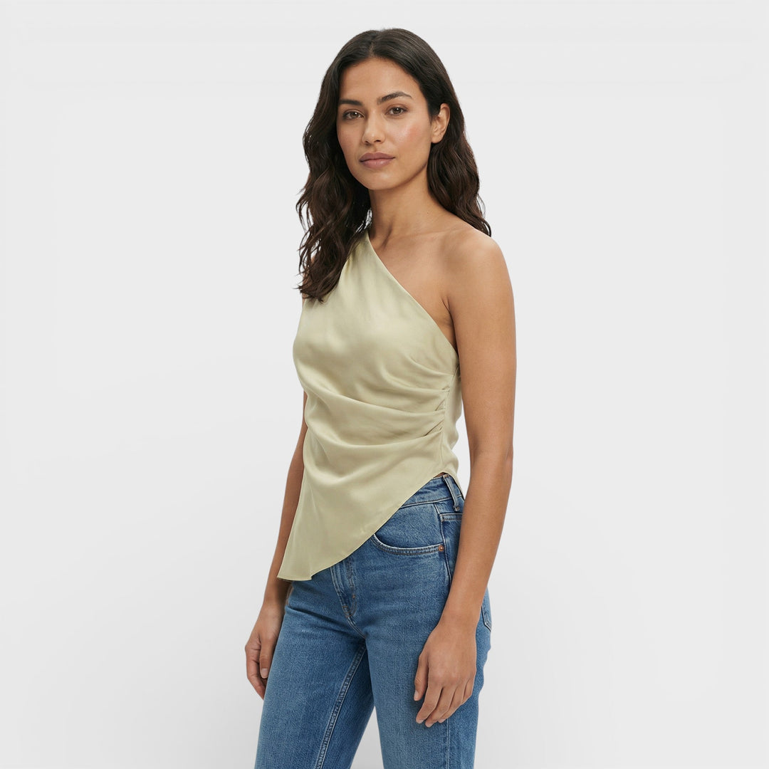 Top Asymétrique Épaules Dénudées Femme