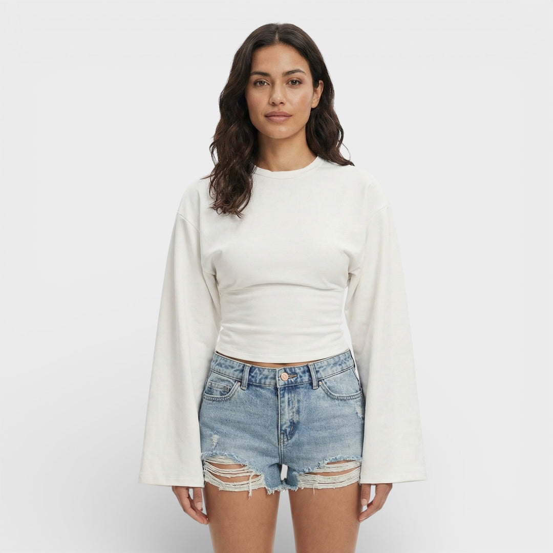 Top Ajusté Manche Longue Femme