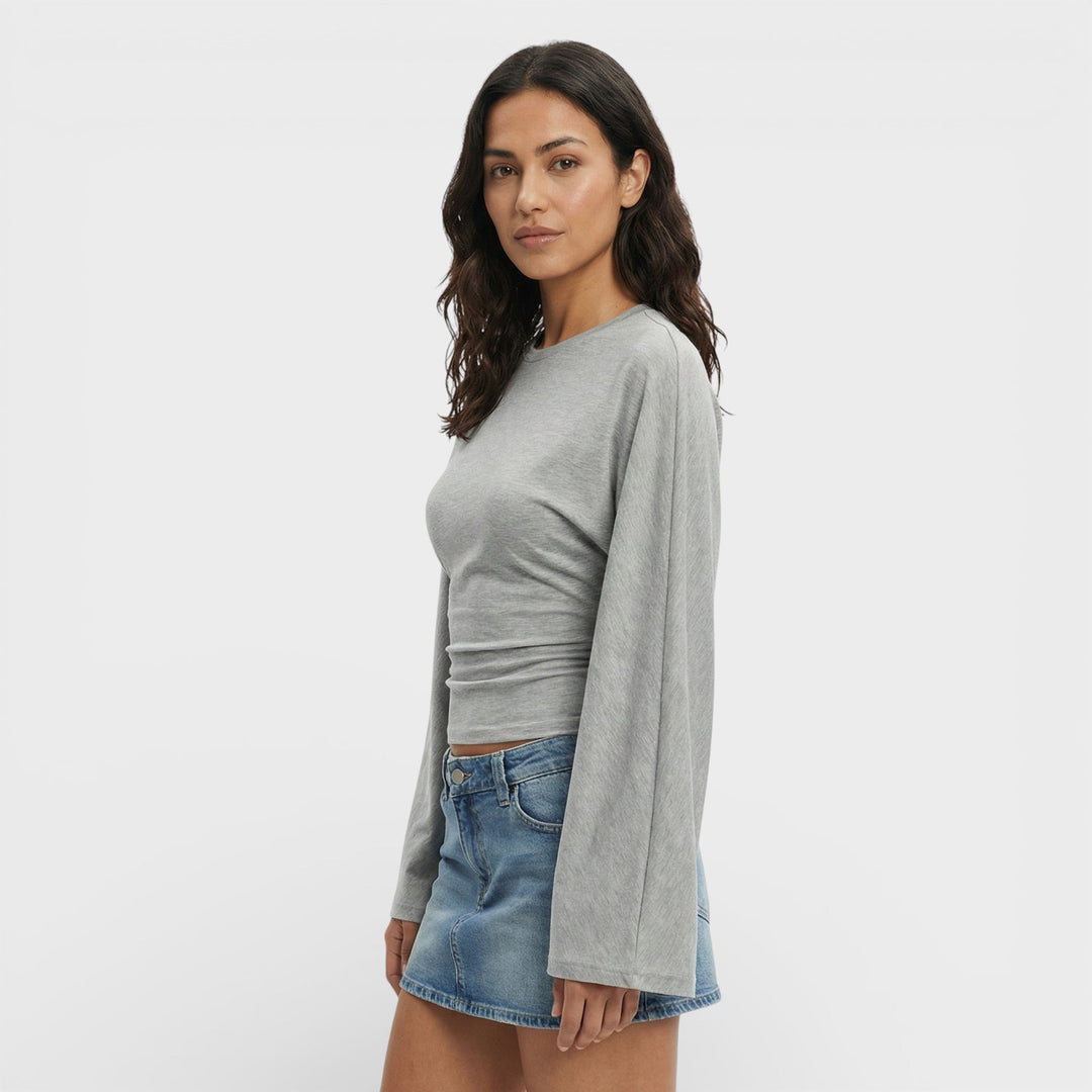 Top Ajusté Manche Longue Femme