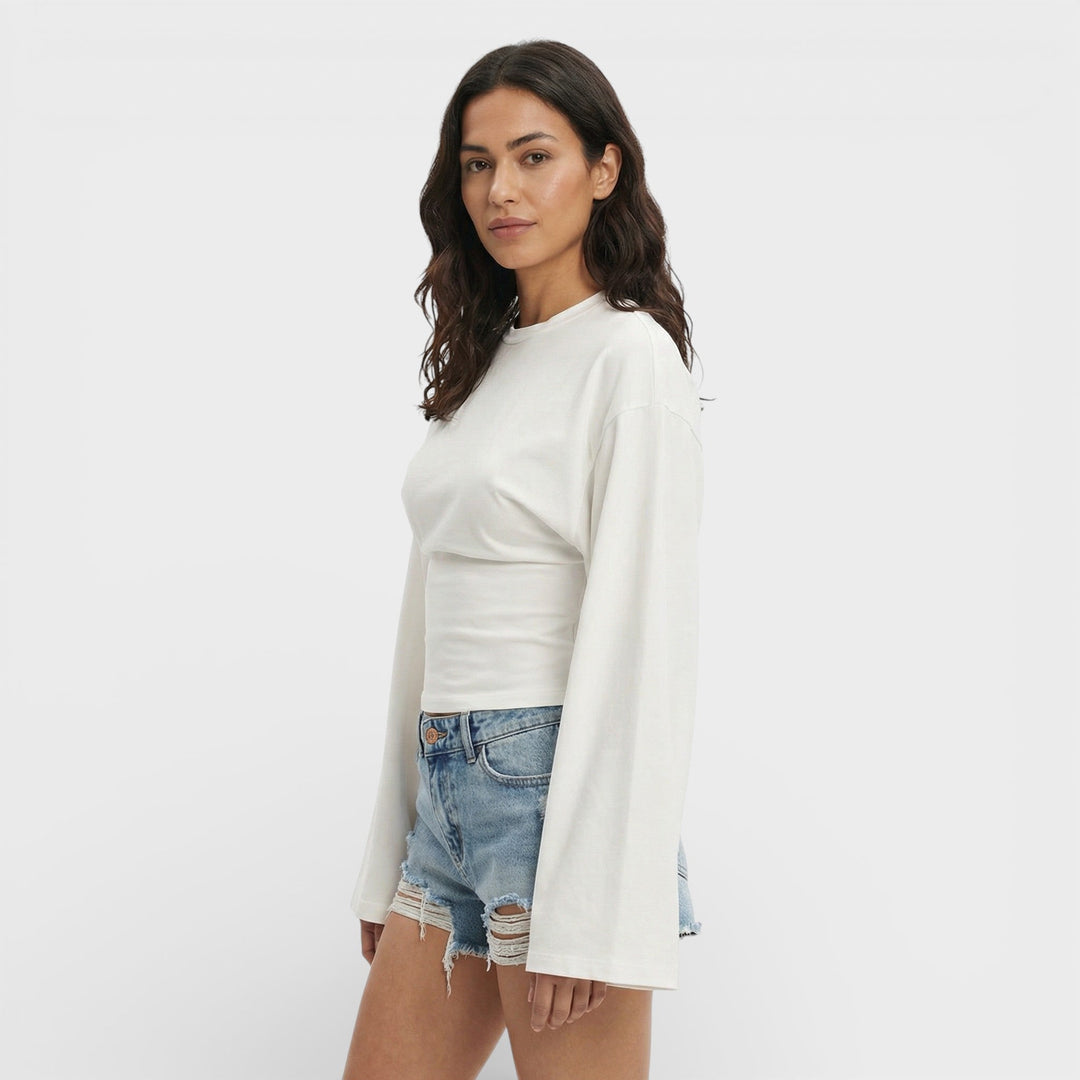Top Ajusté Manche Longue Femme