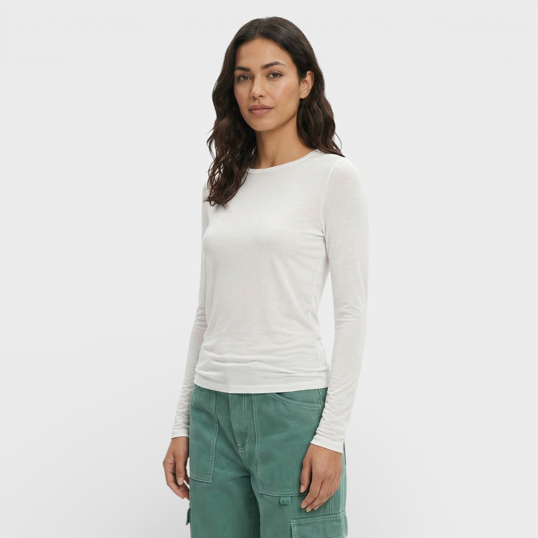 T-shirt Ajusté Manche Longue Femme