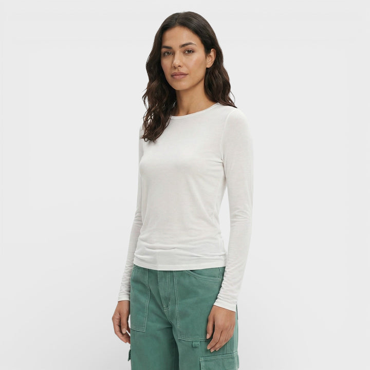 T-shirt Ajusté Manche Longue Femme