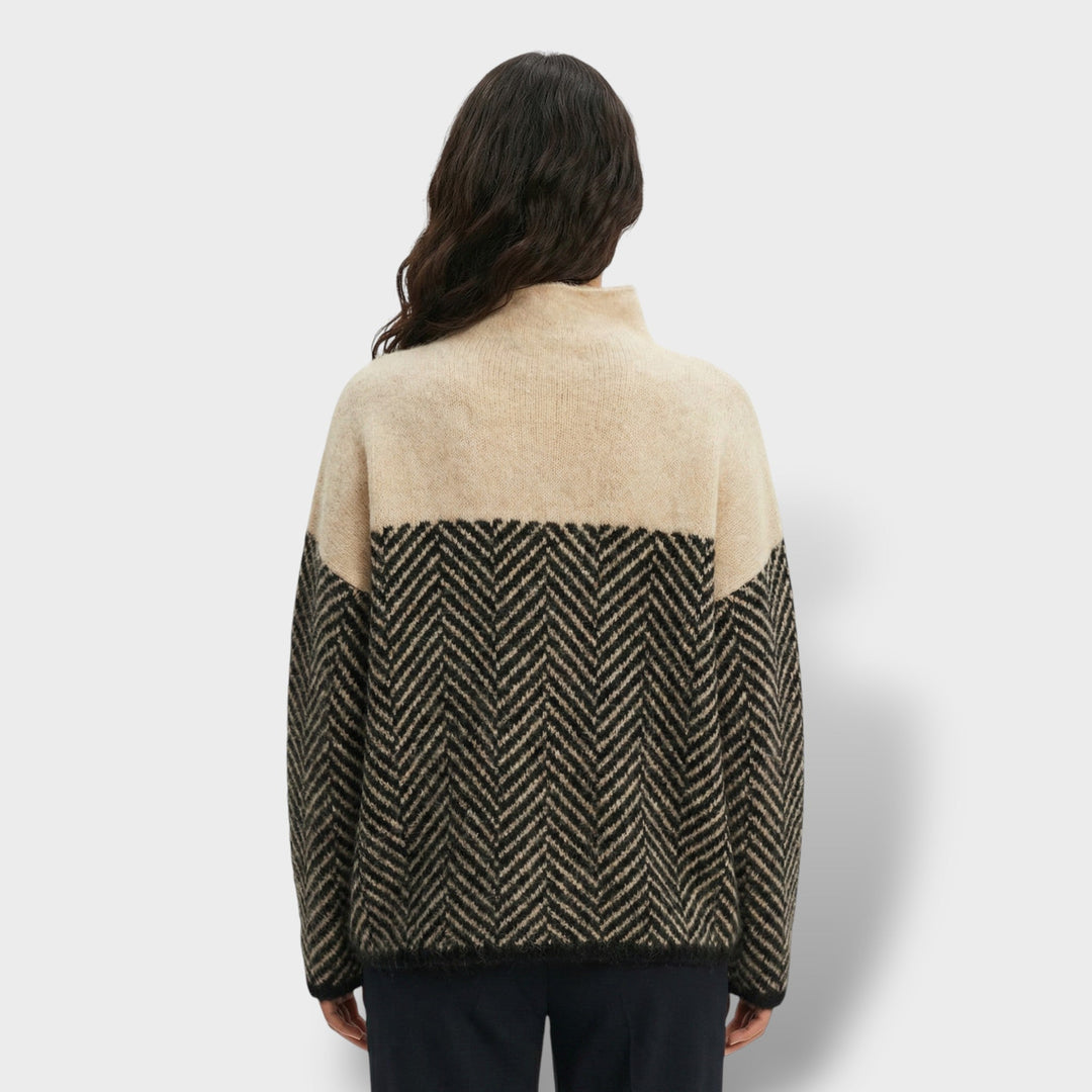 Pull Col Haut Luxe Femme