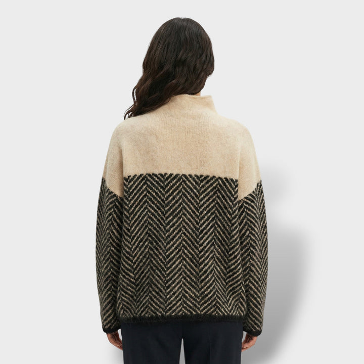 Pull Col Haut Luxe Femme
