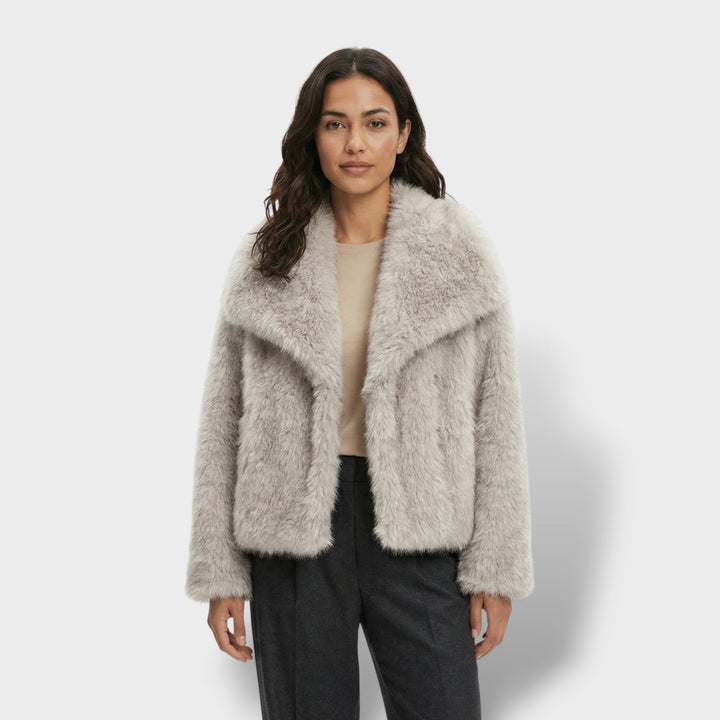 Veste Fausse Fourrure Luxe Femme