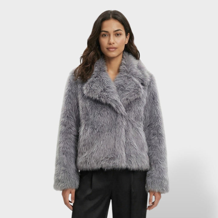 Veste Fausse Fourrure Luxe Femme
