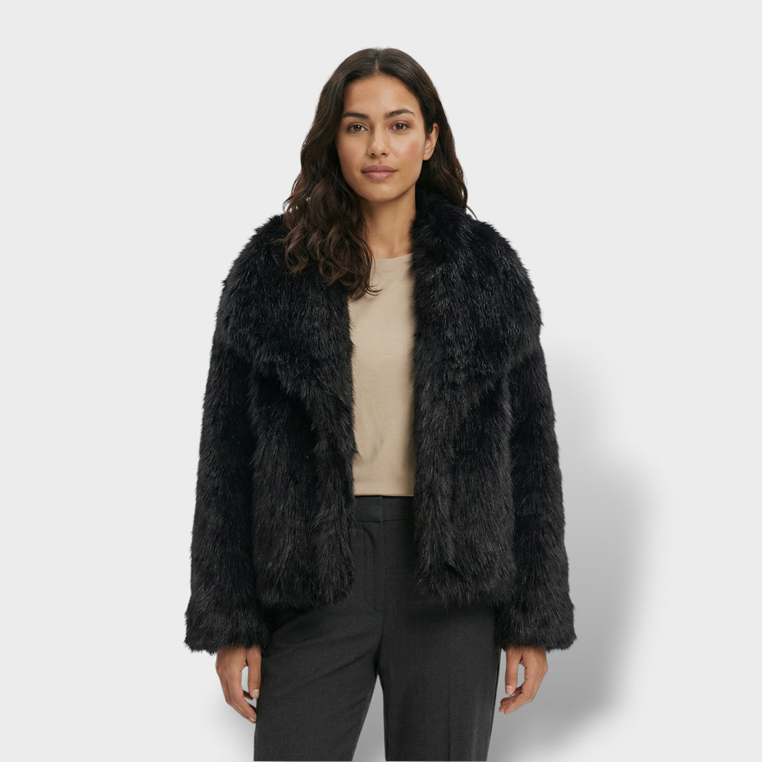 Veste Fausse Fourrure Luxe Femme