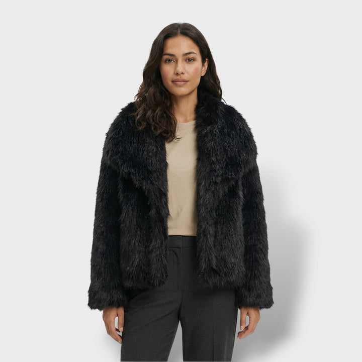 Veste Fausse Fourrure Luxe Femme