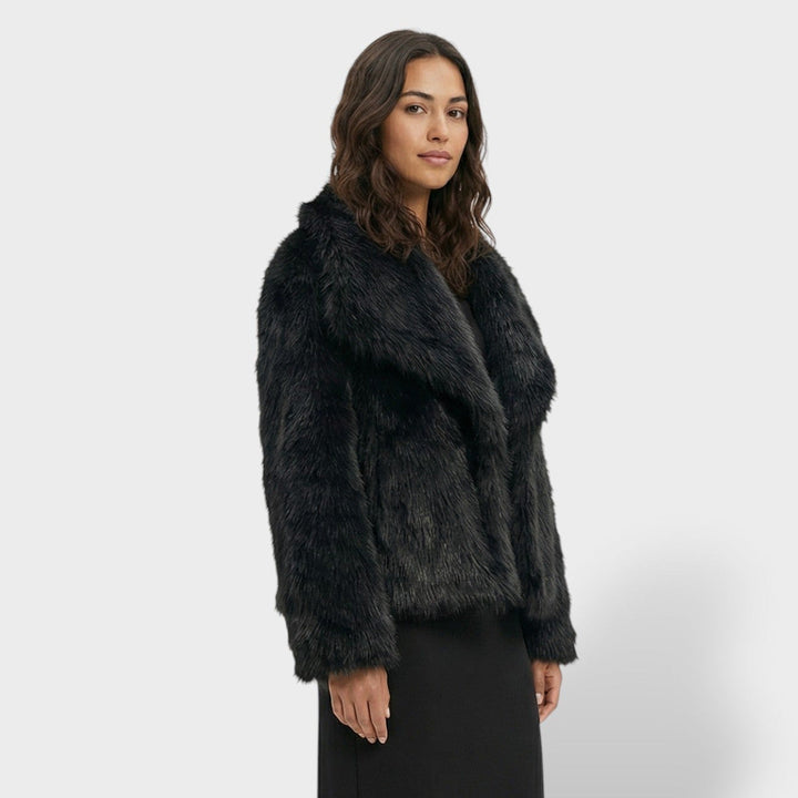 Veste Fausse Fourrure Luxe Femme
