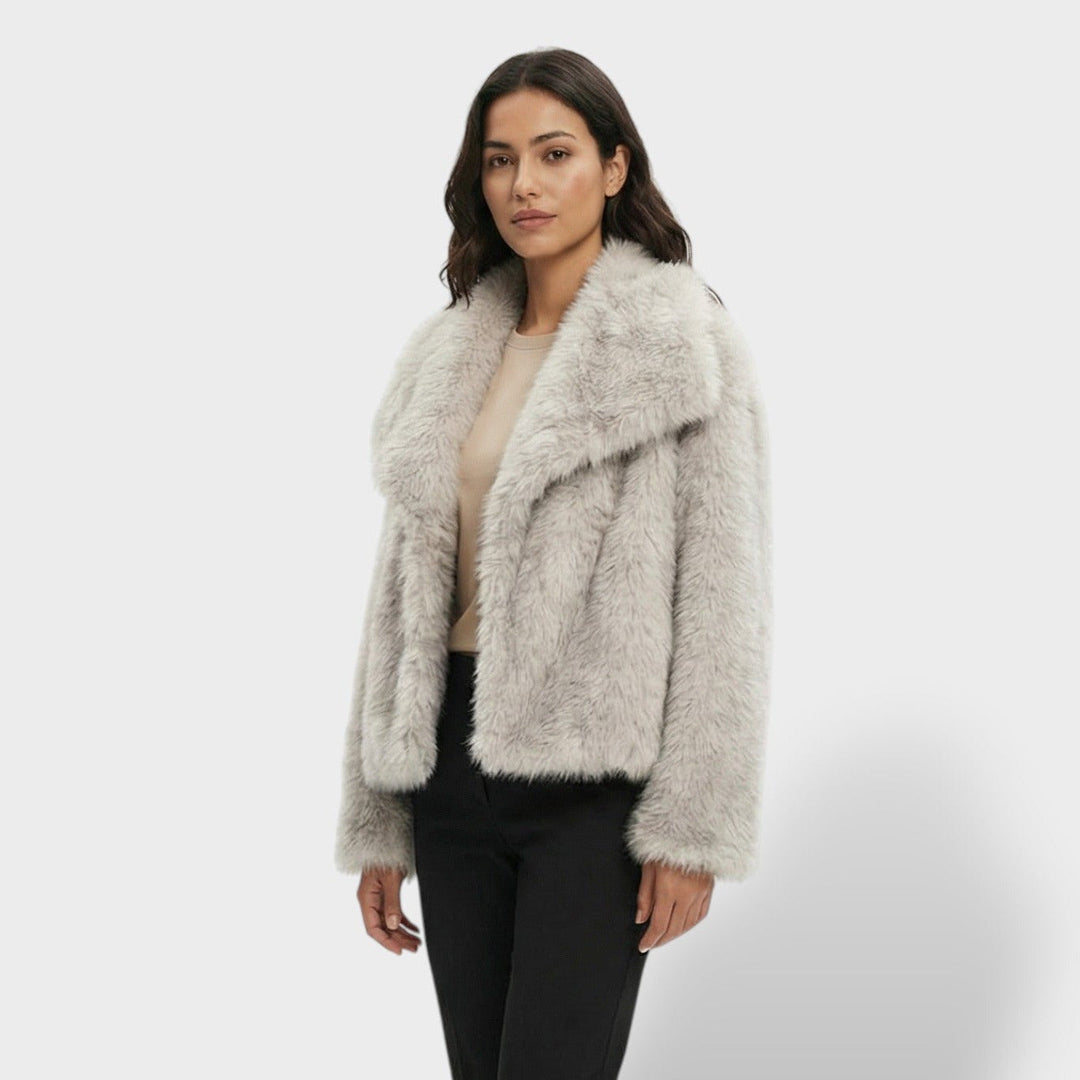 Veste Fausse Fourrure Luxe Femme