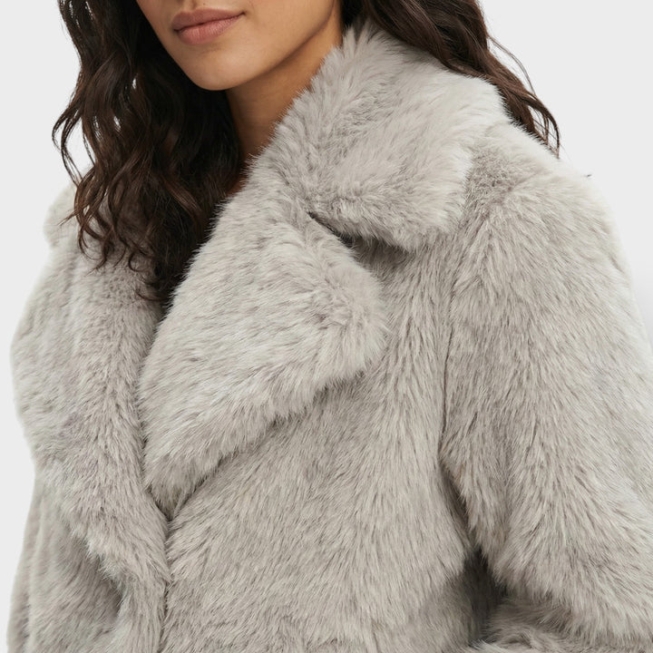 Veste Fausse Fourrure Luxe Femme