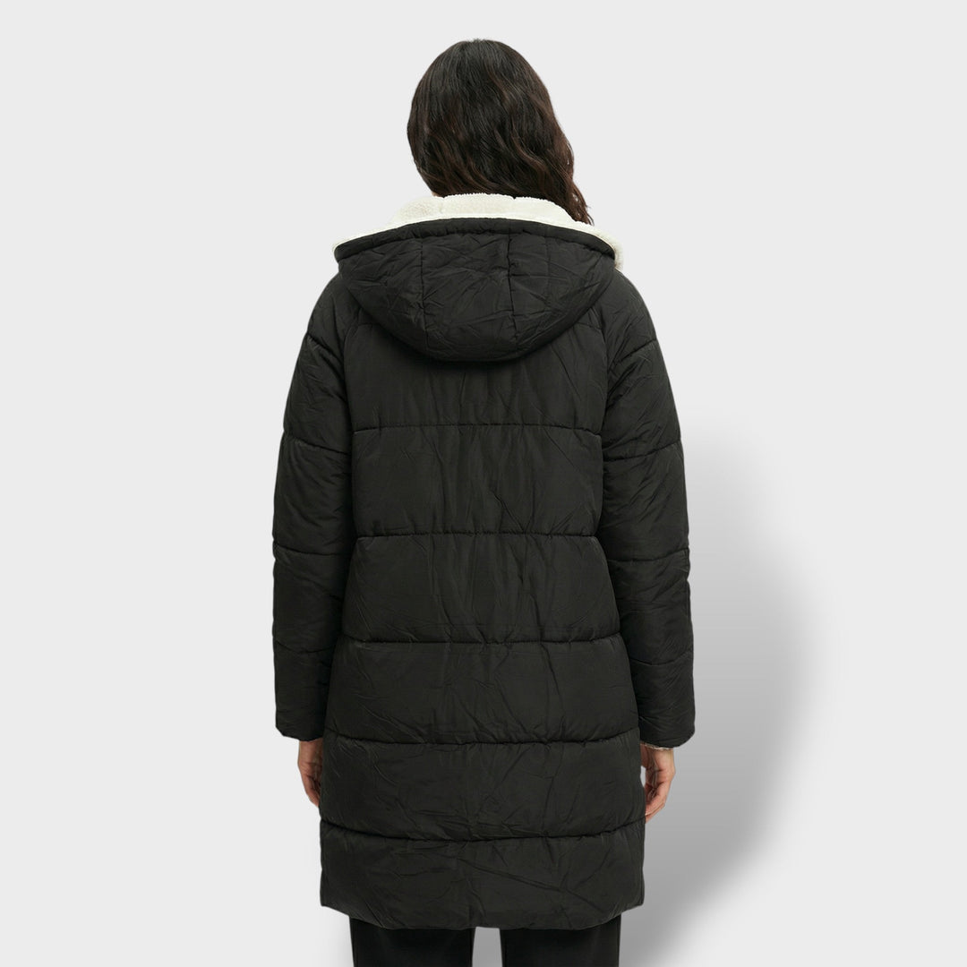 Manteau Long Matelassé Hiver Femme