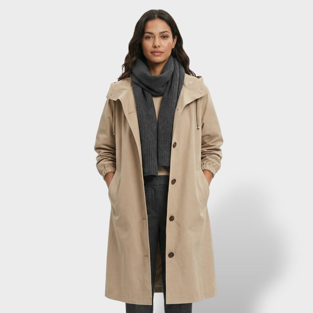 Trench Imperméable Beige Femme