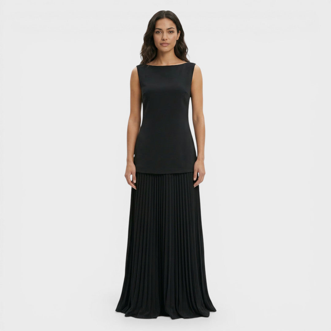 Ensemble Deux Pièces Robe Plissée