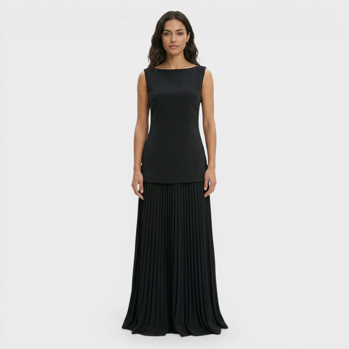 Ensemble Deux Pièces Robe Plissée