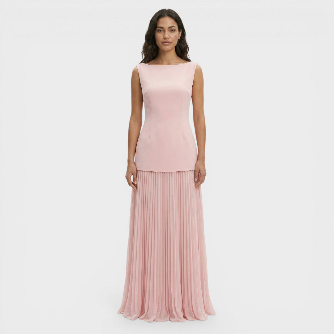 Ensemble Deux Pièces Robe Plissée