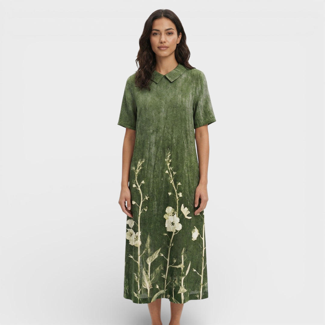 Robe Florale Décolleté V Femme