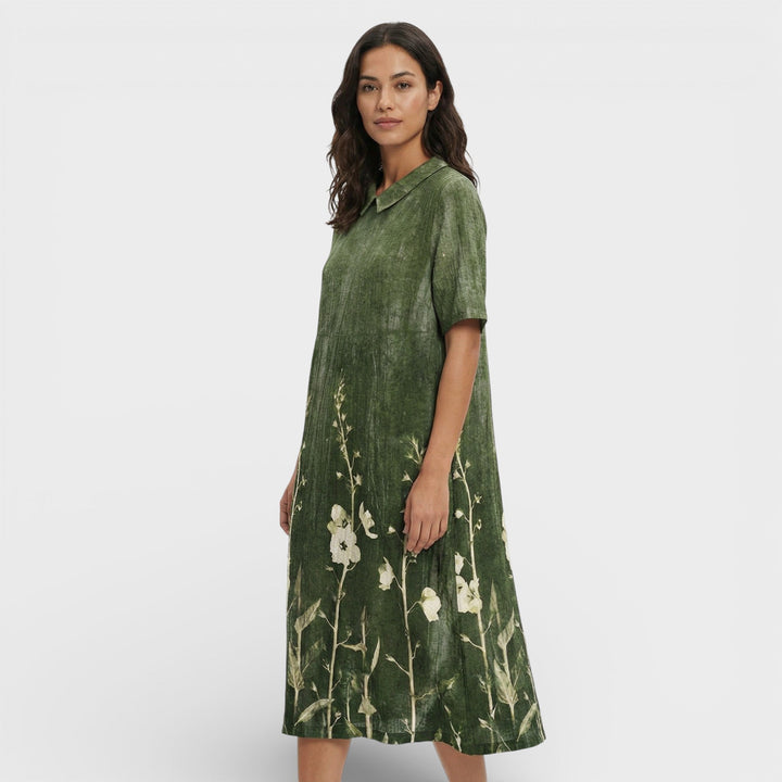 Robe Florale Décolleté V Femme