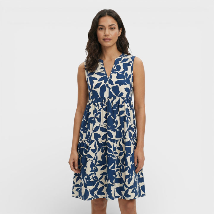 Robe Imprimée Décolleté V Femme