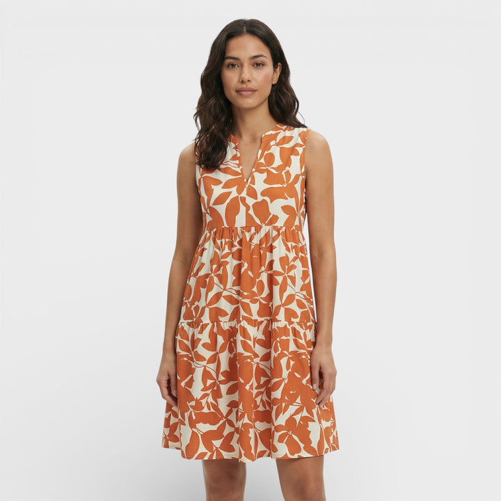 Robe Imprimée Décolleté V Femme