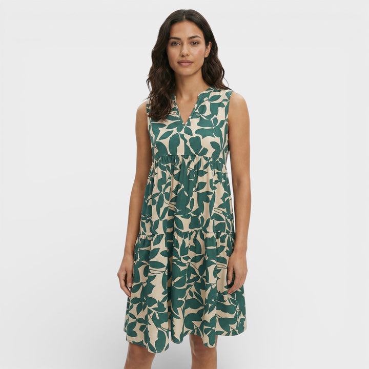 Robe Imprimée Décolleté V Femme