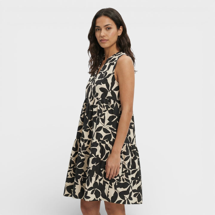 Robe Imprimée Décolleté V Femme