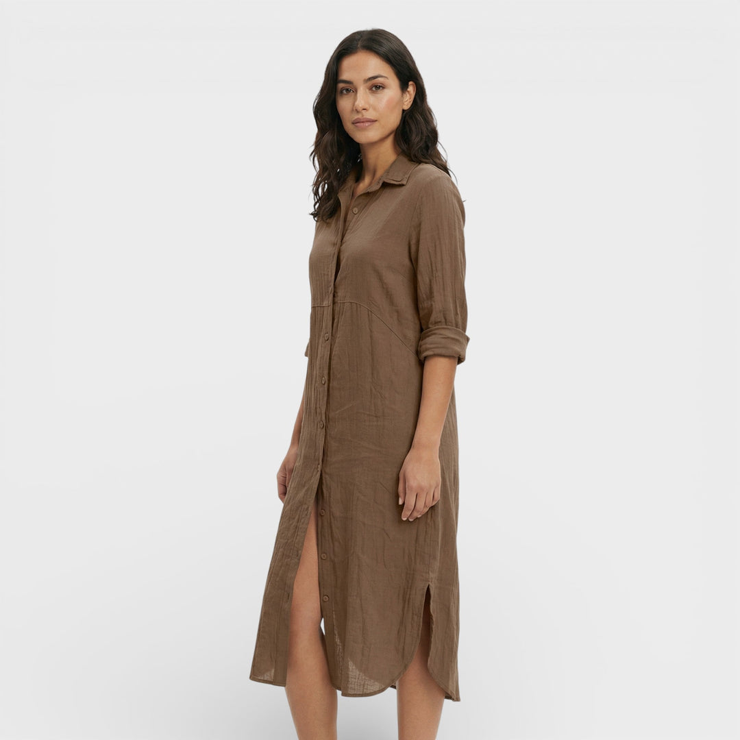 Robe Maxi Chemise Ample Femme