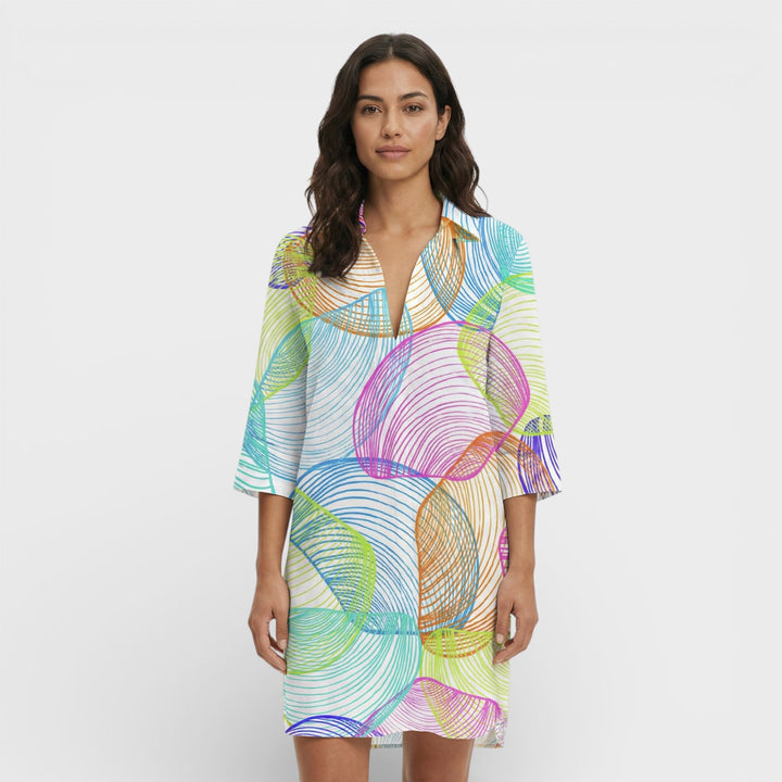 Robe Chemise Longue Femme Boutons