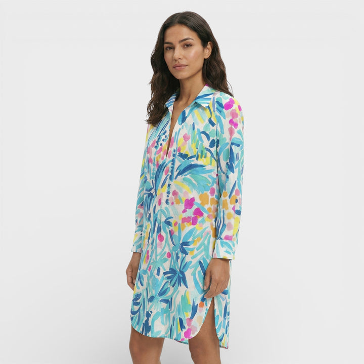 Robe Chemise Longue Femme Boutons